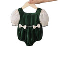 Infant and toddler summer outfits, super stylish and elegant, with a regal, courtly vibe. short-sleeved rompers for baby girls, perfect for full-month celebrations and 100-day milestones. princess-style onesies