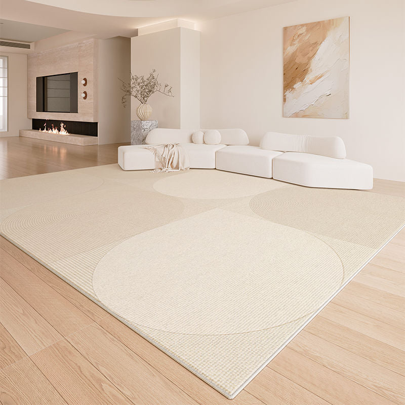 Distributed carpet living room  new cream style no-wash and wipeable bedroom waterproof sofa light luxury high-end floor mat