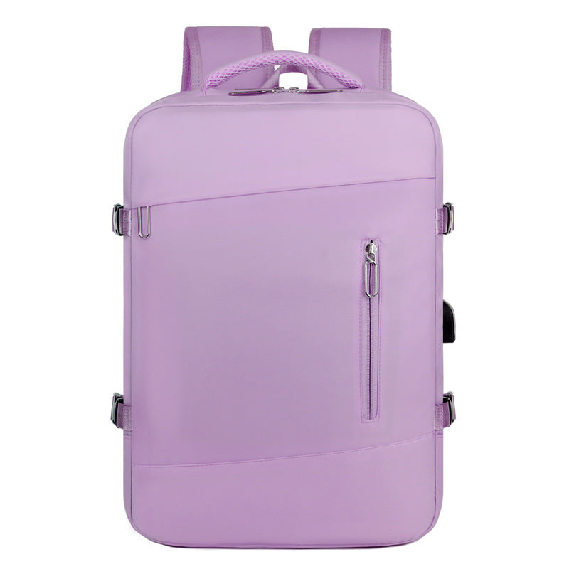 New multi-functional backpack, simple and fashionable expandable backpack, wear-resistant, water-proof and large-capacity for business travel