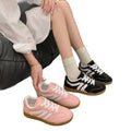 plus size women's german training shoes sneakers  new arrivalfashionretro color matching flatsflats women's wholesale
