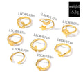 Wholesale niche women's rings, european and american cross-border jewelry, unique and exaggerated alloy star and heart stackable rings with a sense of design