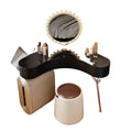 Yisilunnuo medieval style corner dressing table and chest of drawers all-in-one corner small apartment triangular classy makeup table