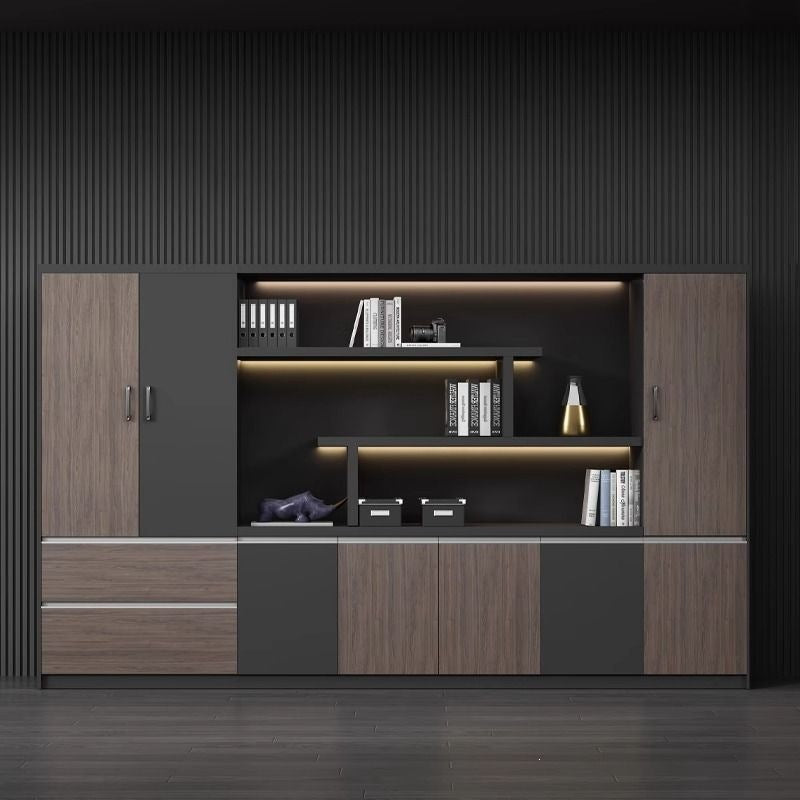 Filing cabinet office background cabinet bookcase storage office wooden modern file cabinet with lock
