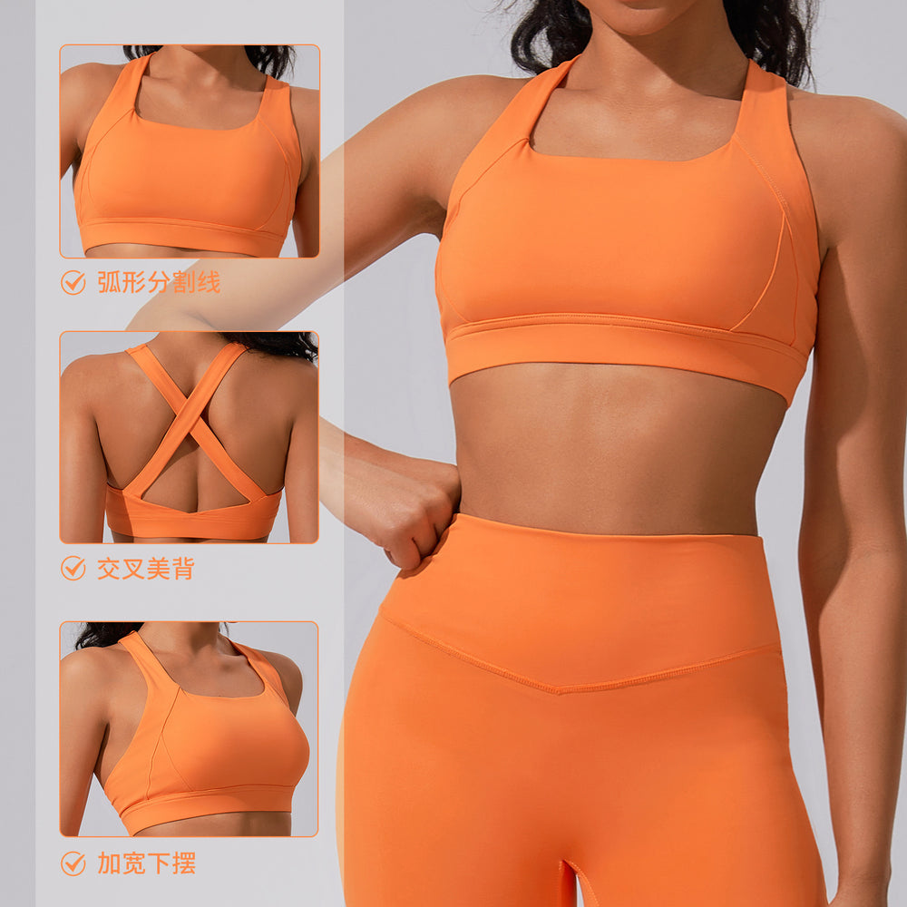 Fashion cloud feeling high intensity sports intimates women's running bubble wrap high elastic yoga vest outdoor fitness sports bra