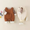Baby rompers, overalls, and fleece-lined pants - newborn & toddler outerwear for autumn/winter
