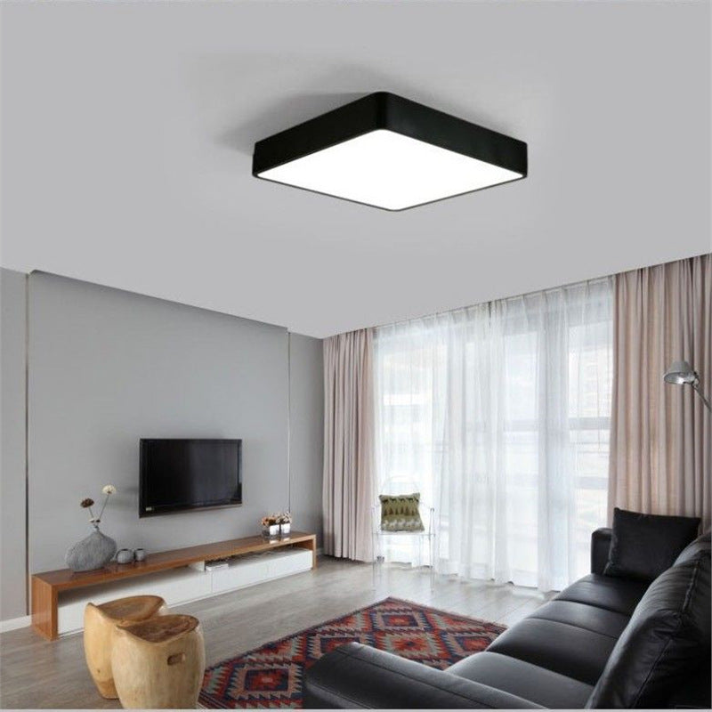 Modern minimalist led pendant light - square design for studio, office, shopping mall, supermarket, and retail store lighting