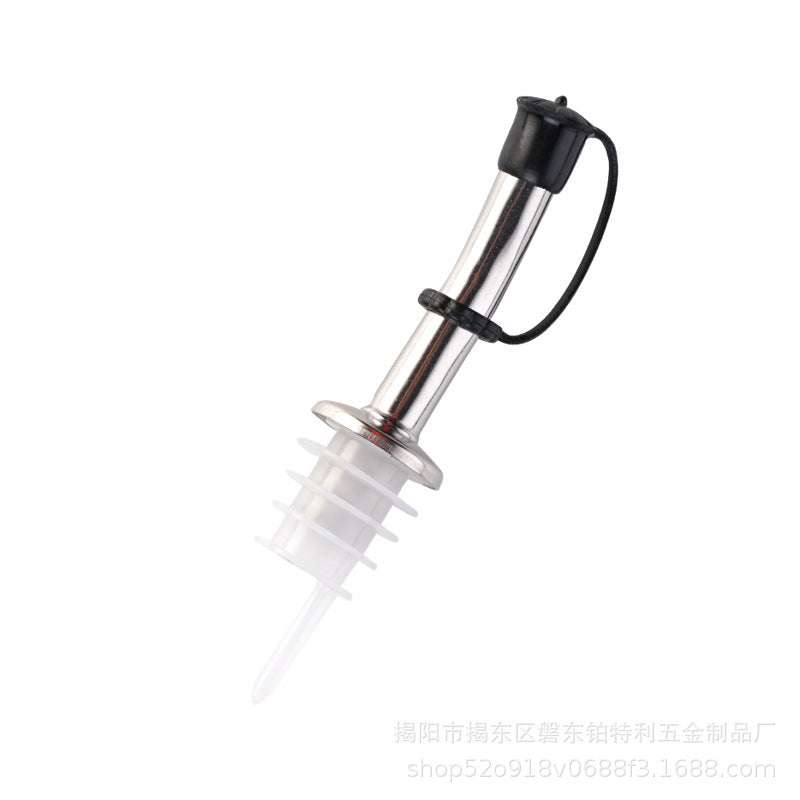 Factory direct 304 stainless steel pe material wine pourer, spout, cocktail shaker, kitchen oil bottle stopper