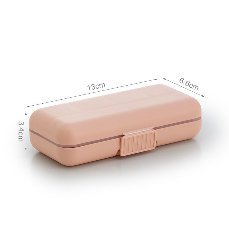 Portable Desktop Jewelry Storage Box Mini Cute Earrings Jewelry Box Necklace Ring Plastic Grid Storage Box