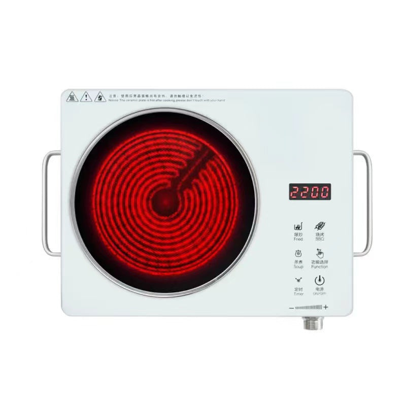 Smart electric ceramic stove induction cooker fierce fire high power non-pick pot for home desktop cross-border foreign trade american regulations european regulations