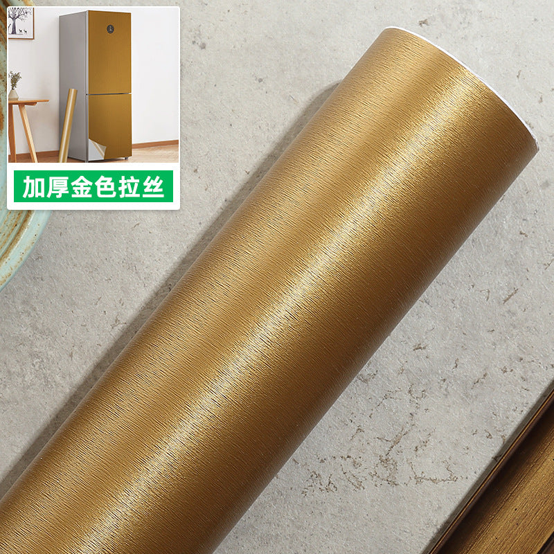 Home elevator door renovation sticker All light luxury brushed metal box Balcony sliding door Washing machine Refrigerator repair