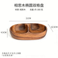 Double compartment oval fruit plate 21x12.5x4.5
