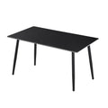 Black frame-matte pure black straight edge