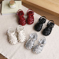 Custom girls' sandals - new summer collection: closed-toe roman sandals for little girls, breathable, non-slip beach shoes, kids' footwear
