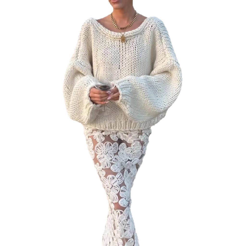 Cross-border Europe, America and 2025 new personalized short thick needle bow strap front and back two wear cardigan jacket sweater