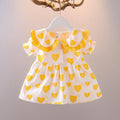 Baby girl princess dress, 1-year-old infant clothes, super cute and adorable girls' summer outfit, stylish summer dress