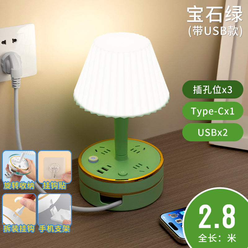 Master bedroom table lamp bedside lamp modern decorative atmosphere night light baby feeding eye protection soft light sleep usb socket