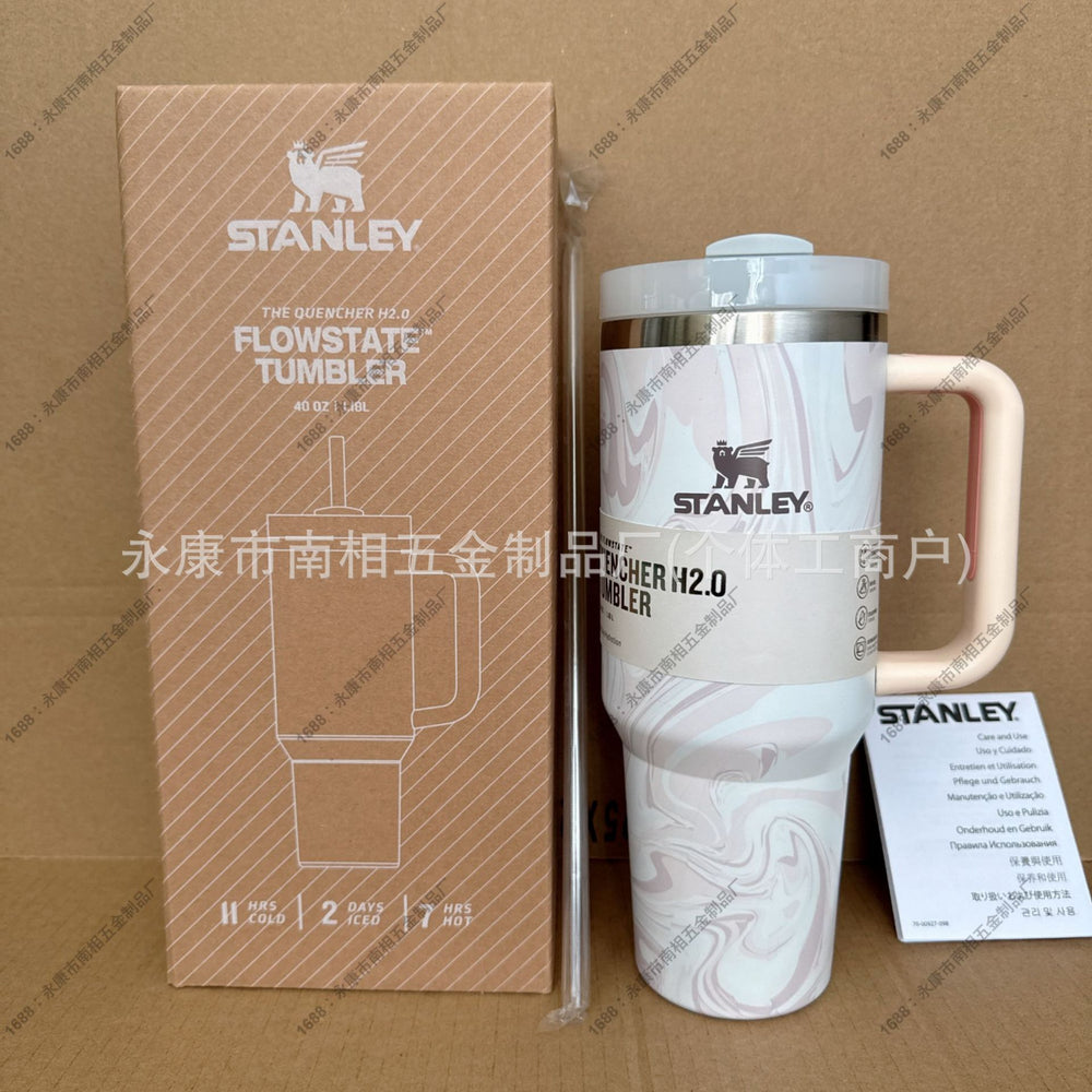 Stanley insulated straw cup - 304 stainless steel portable tumbler for outdoor, car, and sports use