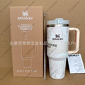 [straw cup] pink wood grain/40oz/1.18l