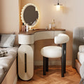 Yisilunnuo medieval style corner dressing table and chest of drawers all-in-one corner small apartment triangular classy makeup table