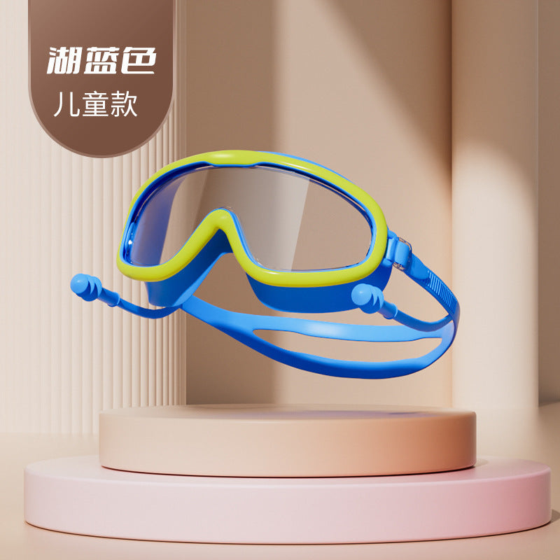 Kids' waterproof bathing goggles - perfect for little girls' hair washing, baby eye protection, and children's swimming!