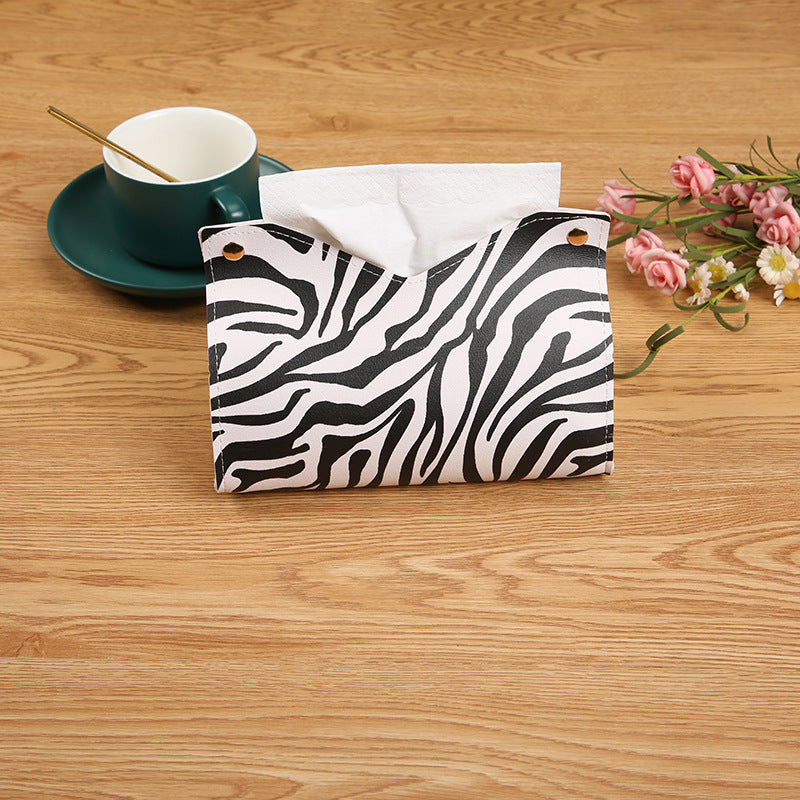 [Event Promotion] Pumping carton Nordic living room home creative coffee table tissue storage leather tissue box wholesale