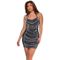 C7087 cross-border   fashion women's hotfix rhinestone cami bodycon evening dress new arrival