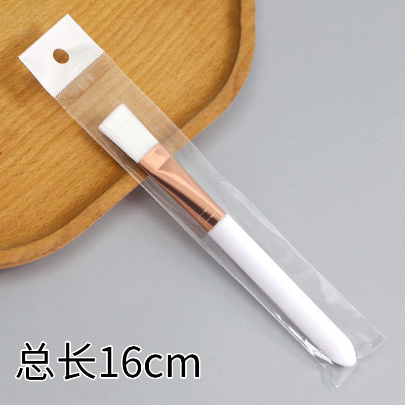 Beauty silicone brush facial mask brush makeup brush soft bristle head brush mud mask beauty tool fan-shaped fruit acid brush