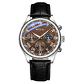New geneva business quartz sports watch casual leather strap men's watch brown black wholesale