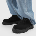 Derby shoes springnew arrivalhigh-top thick sole big toe boots retro suede workwearfashiontrendy rhubarb boots