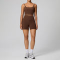 European and american new pocket yoga outfit women's set high waist shaping stretch fitness set quick-dry breathable activewear