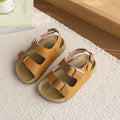 Kids' open-toe sandals: boys' non-slip breathable platform beach shoes, girls' summer double-buckle comfortable versatile casual shoes