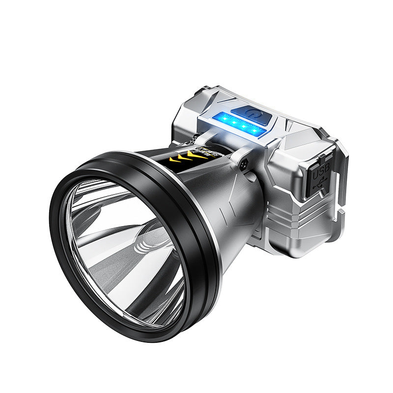 Cross-border charging lighting outdoor emergency night fishing light convenient lithium battery miner lamp wholesale induction strong light headlight