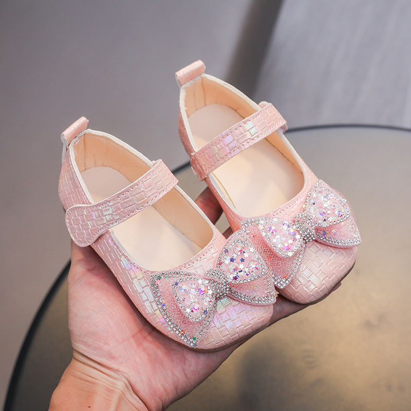 Girls' shoes  spring/autumn collection: kids' & toddler leather shoes, princess loafers, soft-soled flats for little girls (sizes for toddlers to pre-teens)