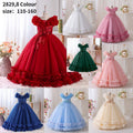 export girls' dresses: elegant embroidered mesh flower girl dresses, wedding gowns, evening dresses, runway & banquet apparel - wholesale