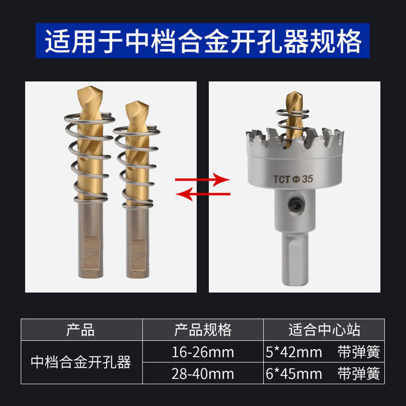 Hole opener center drill alloy hole opener center slot drill bit bimetal high speed steel wall hole opener drill core