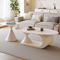 Italian normcore slate coffee table for home living room oval double coffee table small apartment designer coffee table combination