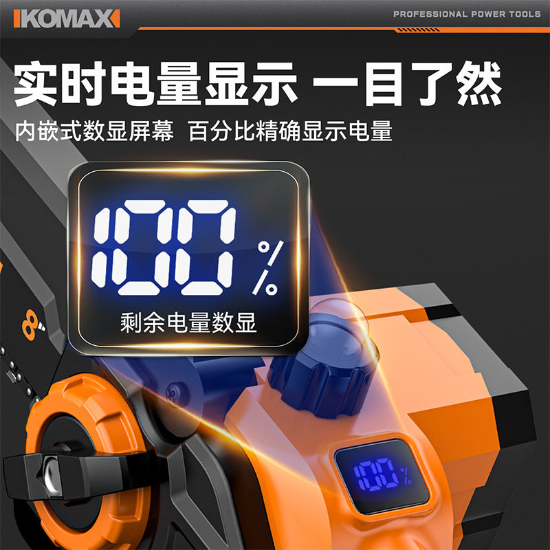 Electric saw for homesmall handheld electric saw outdoor logging electric chain saw lithium battery rechargeable one-handed saw tree saw handy gadget