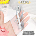 Keqi acne needle acne acne needle blackhead clip 4-piece suit stainless steel pick squeeze acne beauty tool wholesale