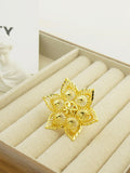 new arrivalflorals leaf design rotate flower fashion cut out ring bridal wedding birthday party gift