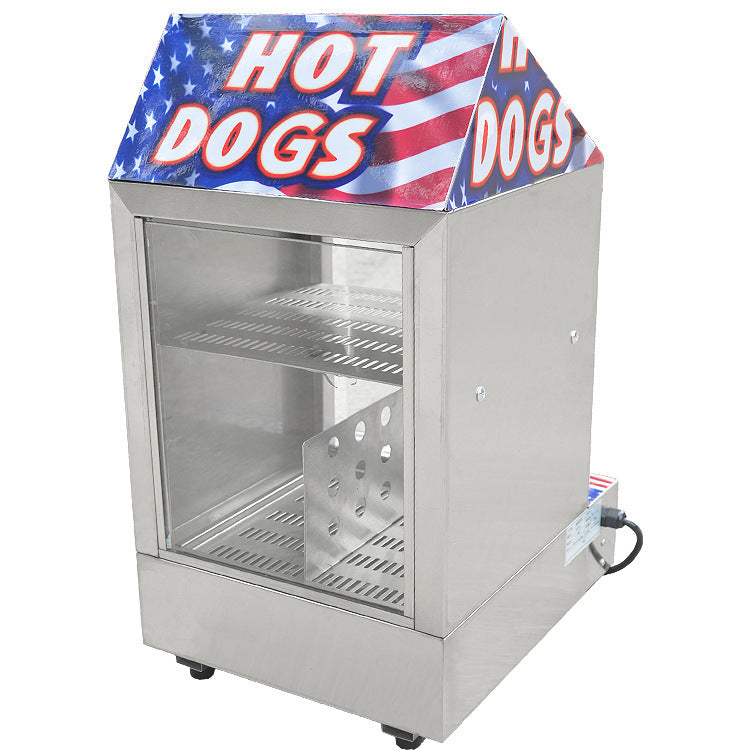 Hot dog insulation cabinet commercial food heating display cabinet egg tart bakery fried dough sticks cooked food food table constant temperature machine