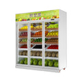 Huaer convenience fruit store refrigerated cabinet supermarket freezer commercial refrigerator display cabinet vertical fruit preservation cabinet