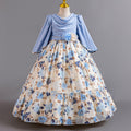 new girls' floral princess dress birthday party chiffon evening gown children's dress