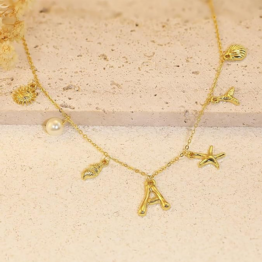 Amazon's new bohemian beach necklace: trendy summer beach shell and starfish pendant necklace