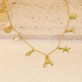 Amazon's new bohemian beach necklace: trendy summer beach shell and starfish pendant necklace