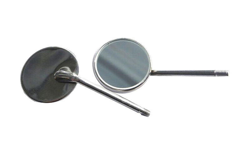 Dental household stainless steel surgical small square plate probe forceps tooth bracket mirror three-piece set curved plate tray instrument box