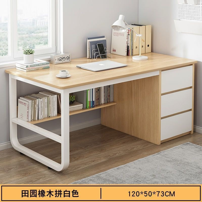 Desk computer desk desktop casualfor home student with drawer writing desk bedroom writing desk office storage desk