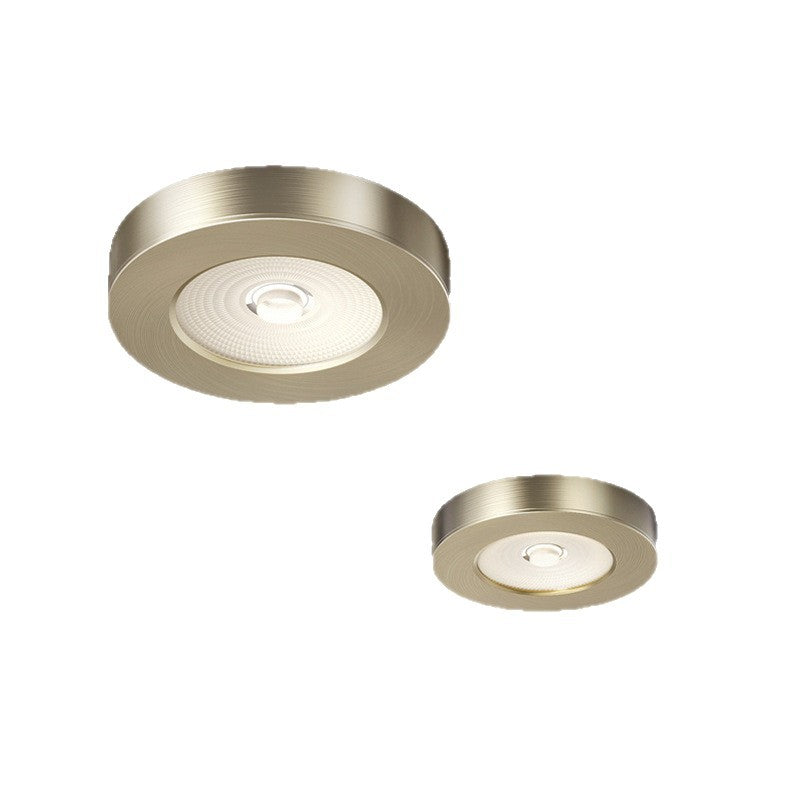 Bauhaus minimalist aisle corridor ultra-thin surface-mounted downlight spotlight retro industrial style anti-glare ceiling fixture (no main light)