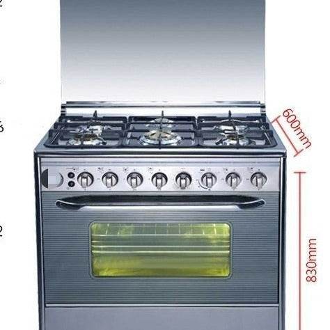 4 four gas two 2 electric oven burner stove stove one-piece upright barbecue fry 900 wide processing print l