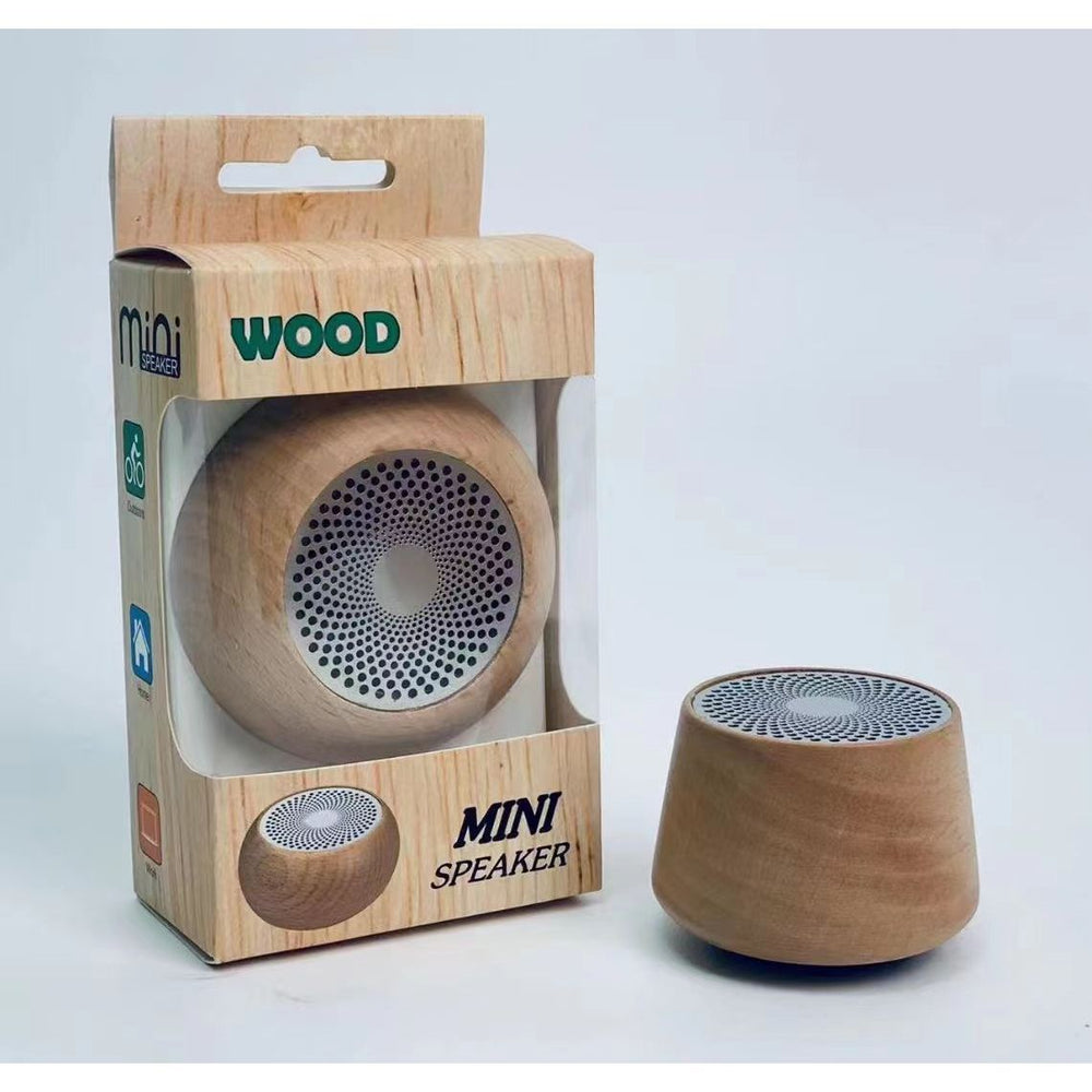 Retro bluetooth speaker - portable, creative gift, mini wireless subwoofer, solid wood small speaker set