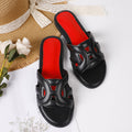 Summer slippers women's internet celebrity new korean style casual non-slipeasiest for match flats one-line slippers fashion sandals women's outwear